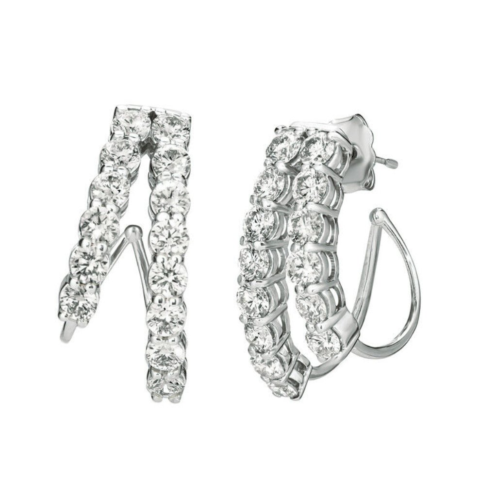 300 Carat Natural Diamond Earrings 3300$